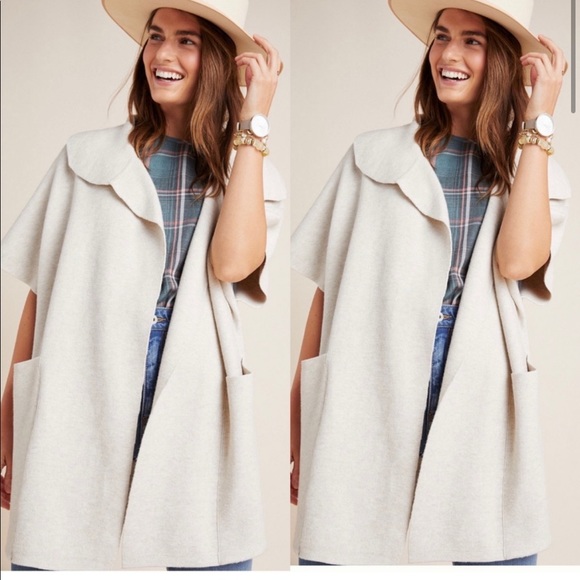 Anthropologie 💫 HP💫 Akemi + Kim Emory  Knit Kimono Wrap One Size - Picture 3 of 12